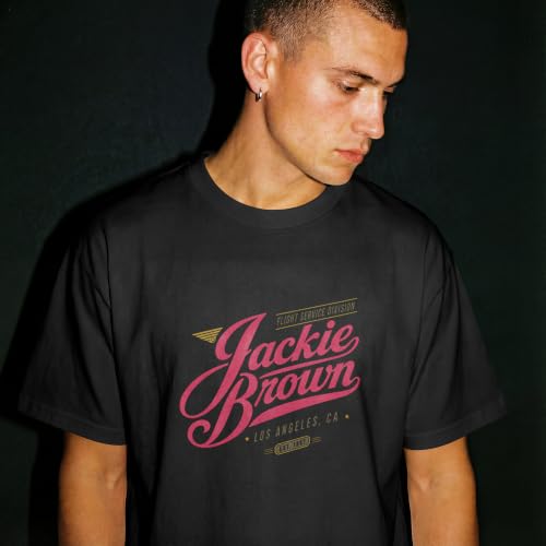 Jackie Brown Flight Service graphic tee lifestyle image