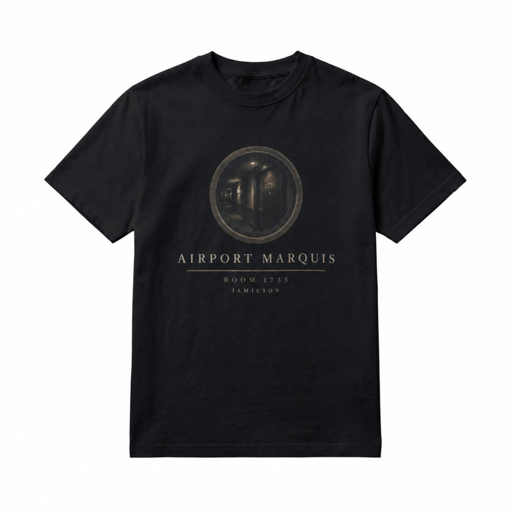 Airport Marquis Room 1735 graphic tee - black