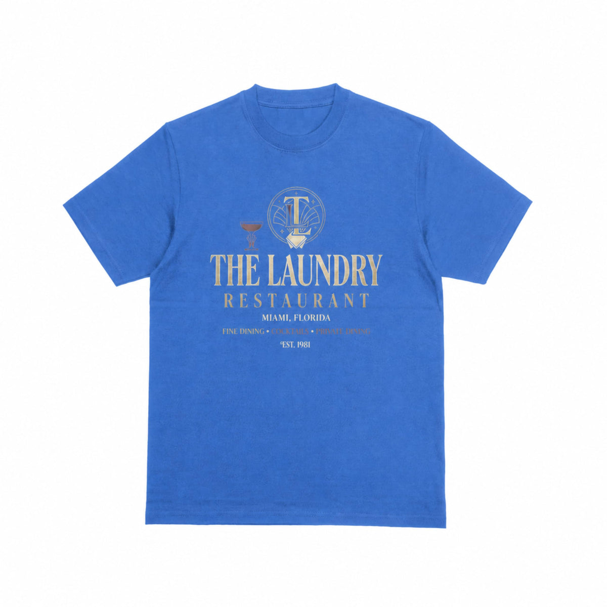 The Laundry Restaurant Miami graphic tee - royal