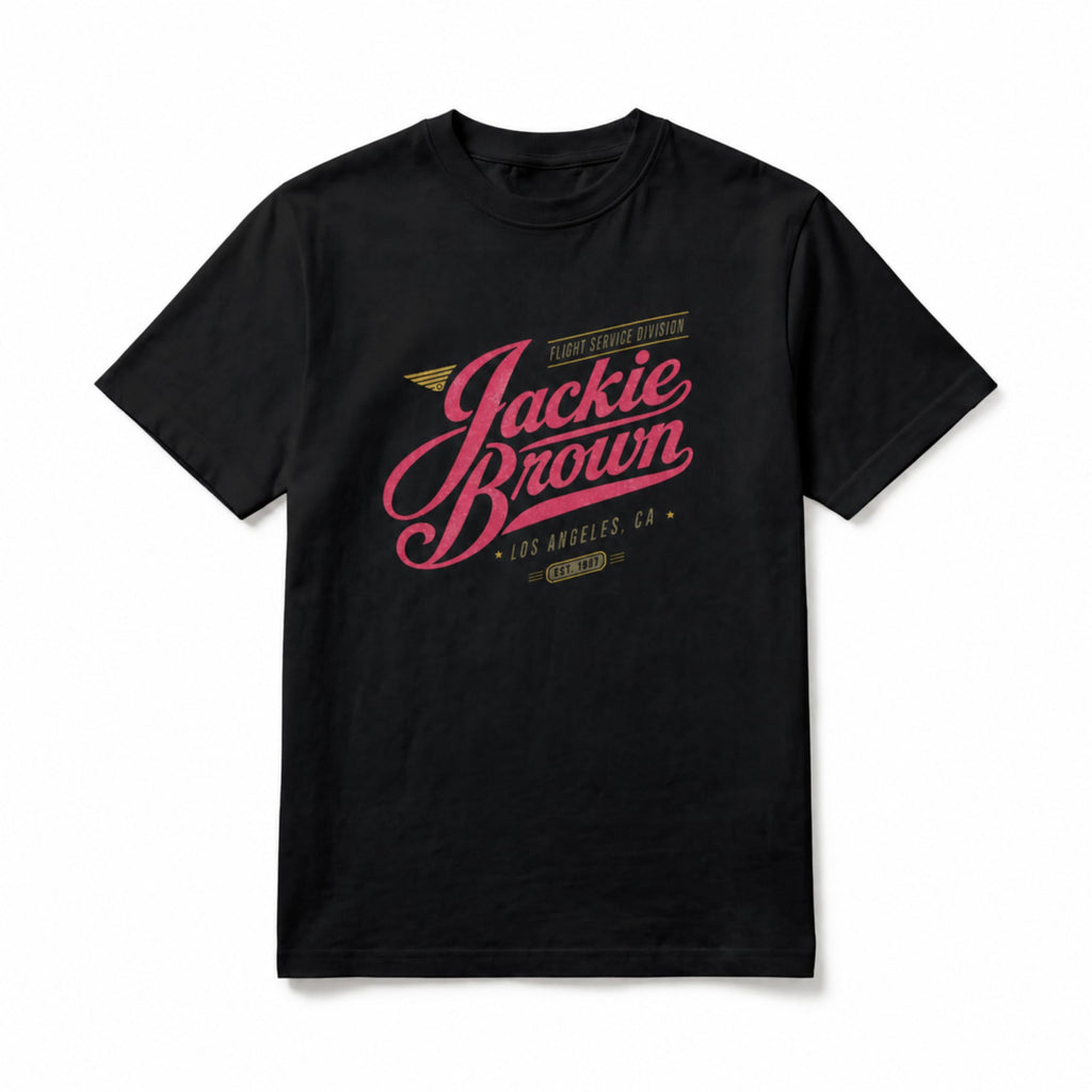 Jackie Brown Flight Service graphic tee - black