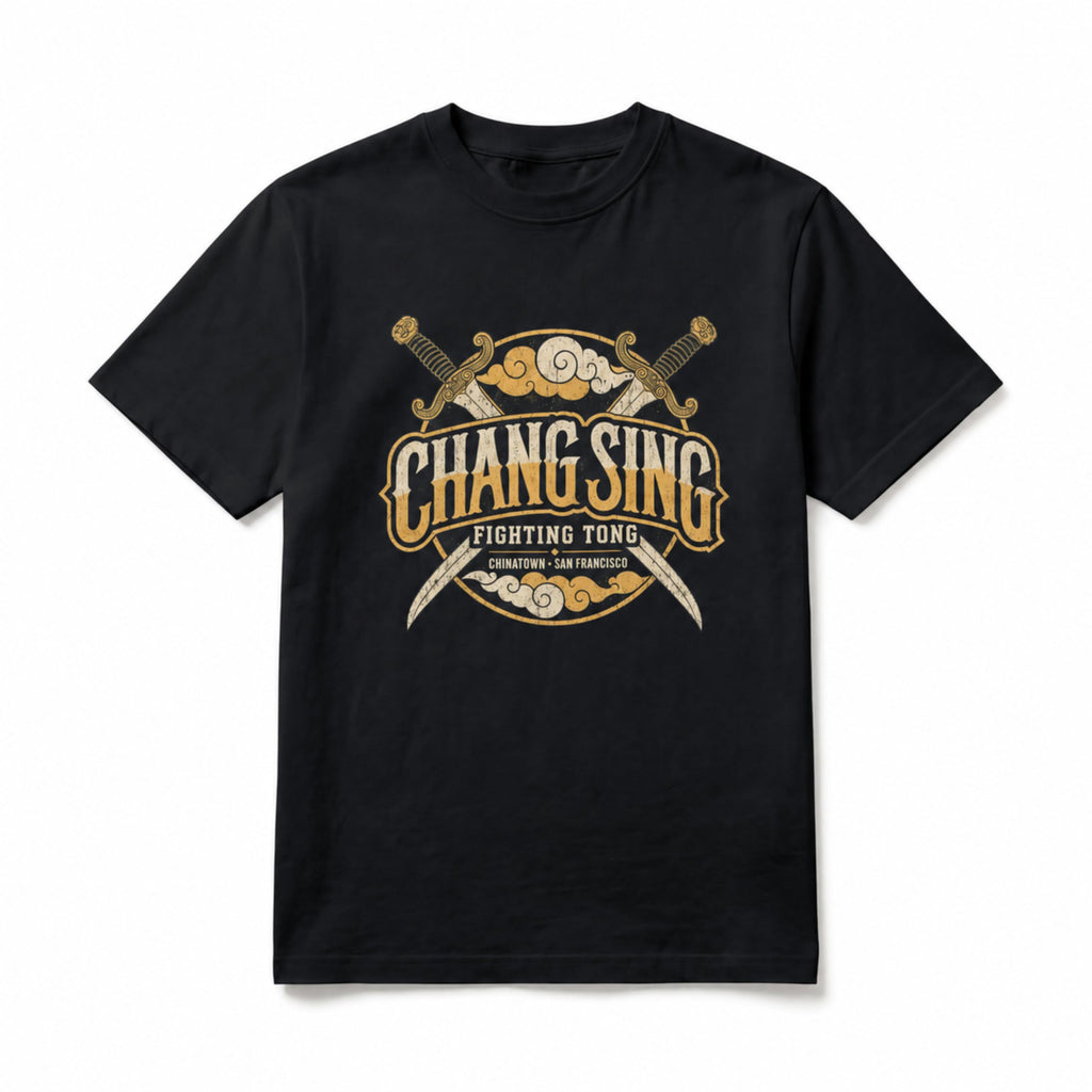 Chang Sing Fighting Tong graphic tee - black