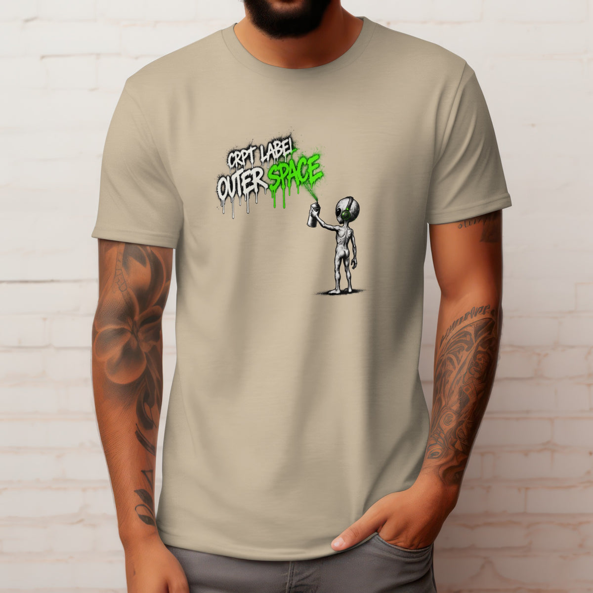 CRPT Label Outer Space Green — Sand lifestyle