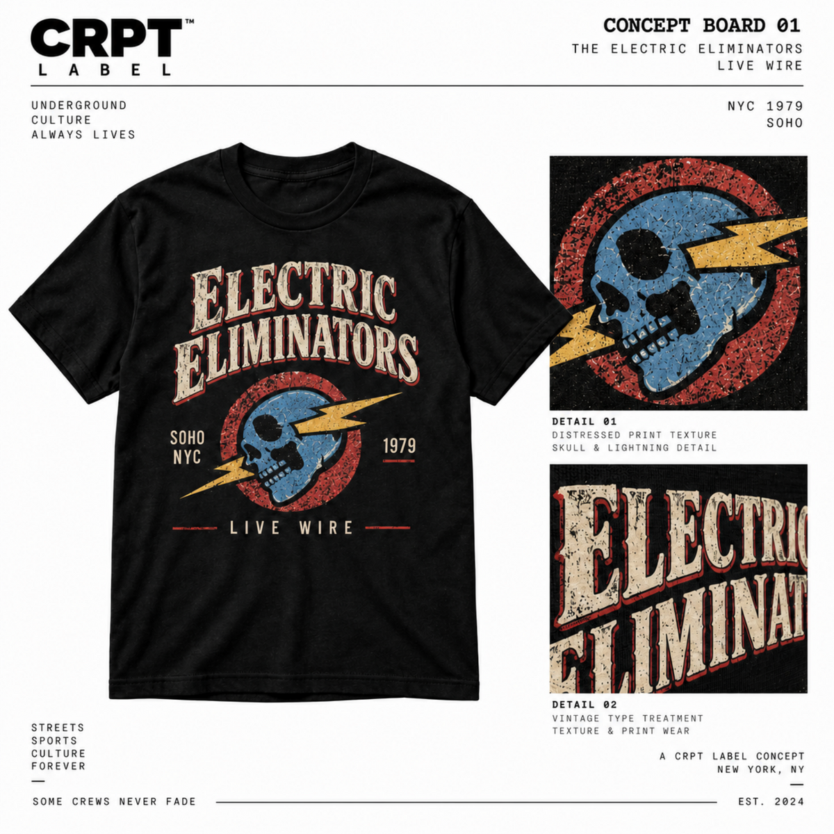 CRPT Label Electric Eliminators Live Wire