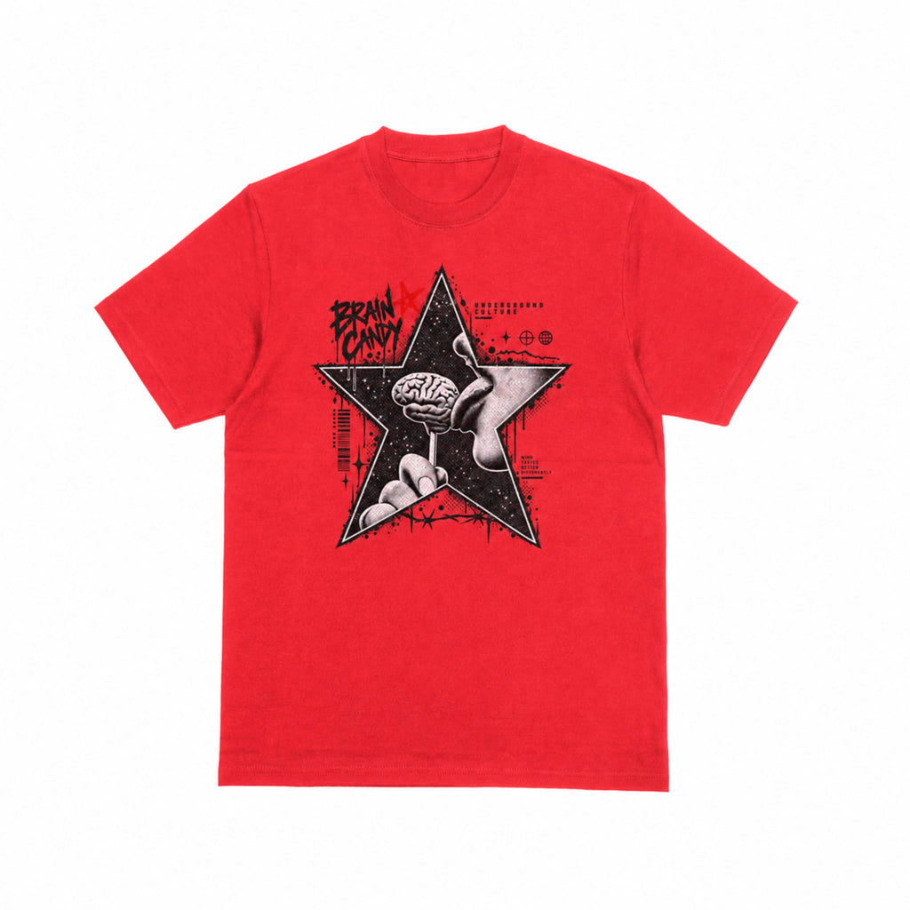 Brain Candy graphic tee - red