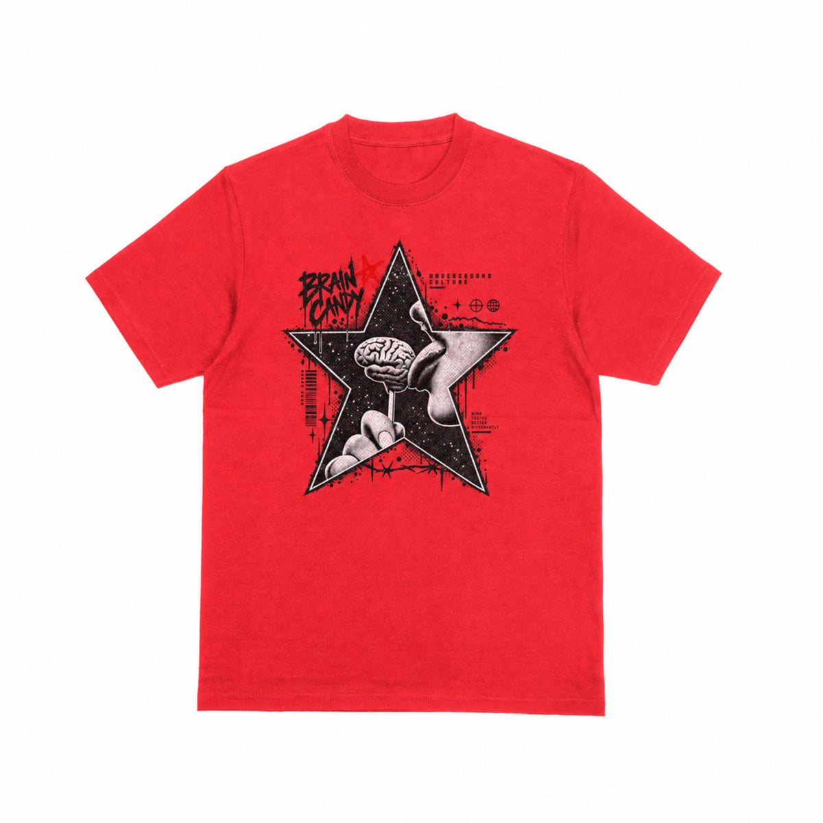 Brain Candy graphic tee - red