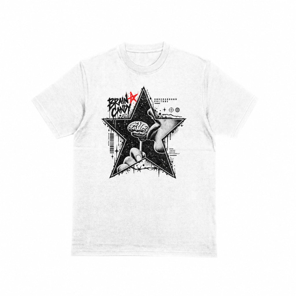 Brain Candy graphic tee - white
