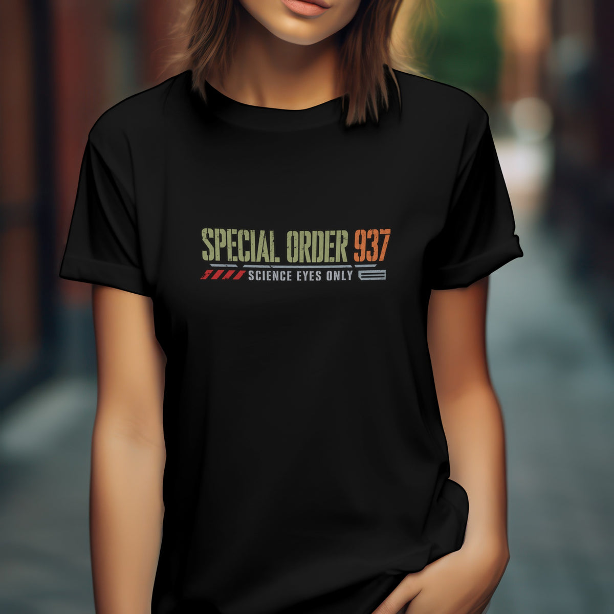 Special Order 937 graphic tee - black lifestyle
